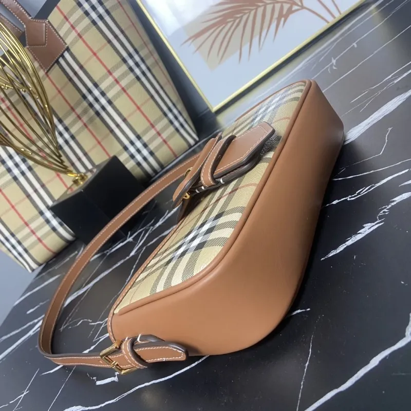 Burberry Brown Vintage Check Shoulder Bag - Image 4