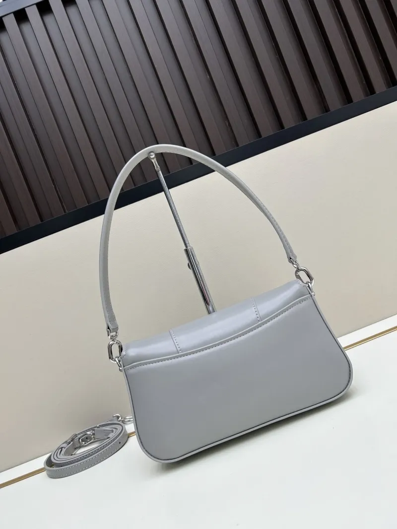 Alternative view of Balenciaga Gray Leather Crossbody Shoulder Bag 02606