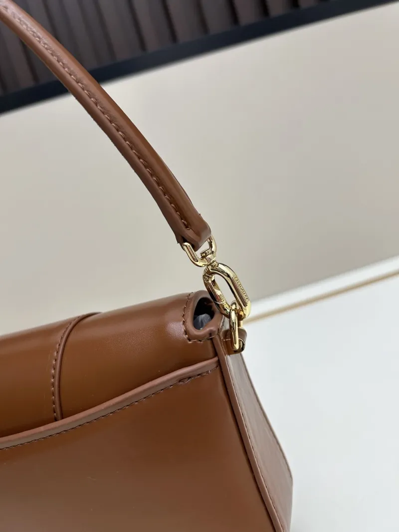 Burberry Brown Convertible Leather Shoulder Bag SKU 02606 - Image 6
