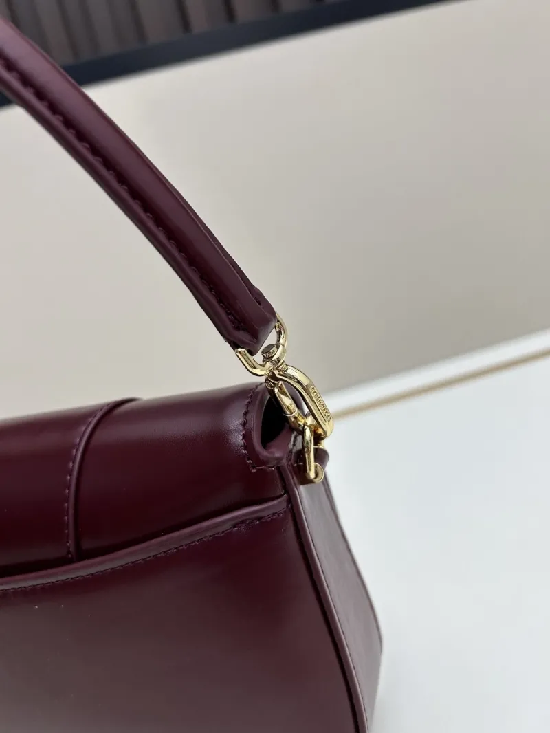Burberry Burgundy Convertible Shoulder Bag 02606 - Image 6