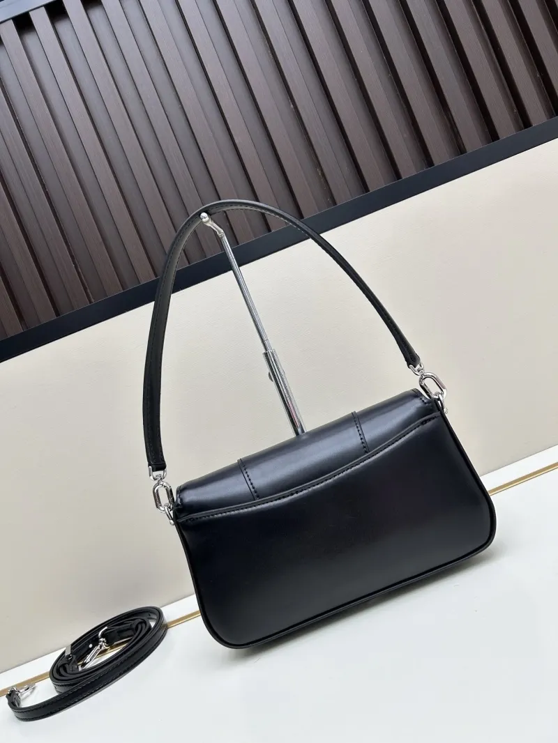 Alternative view of Burberry Black Leather Convertible Shoulder Crossbody Bag 02606