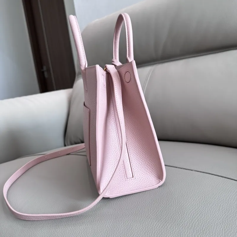 Burberry Pink Leather Top Handle Crossbody Tote Bag 53 - Image 3