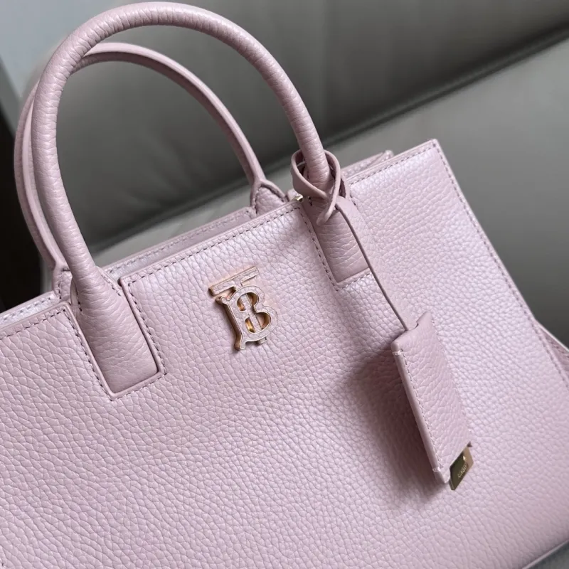 Burberry Pink Leather Top Handle Crossbody Tote Bag 53 - Image 5