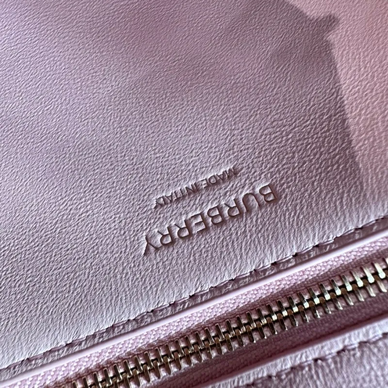 Burberry Pink Leather Top Handle Crossbody Tote Bag 53 - Image 7