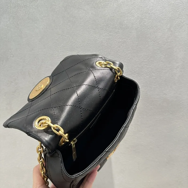 Burberry Black Quilted Top Handle Crossbody Bag - Image 7