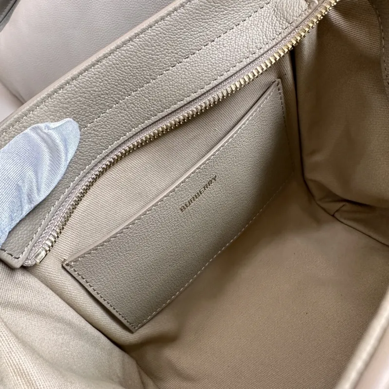 Burberry Light Gray Top Handle Crossbody Bag - Image 10