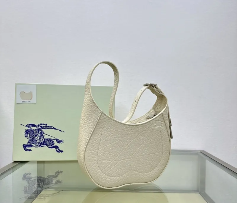 Burberry Cream Hobo Shoulder Bag 80835101 - Image 3