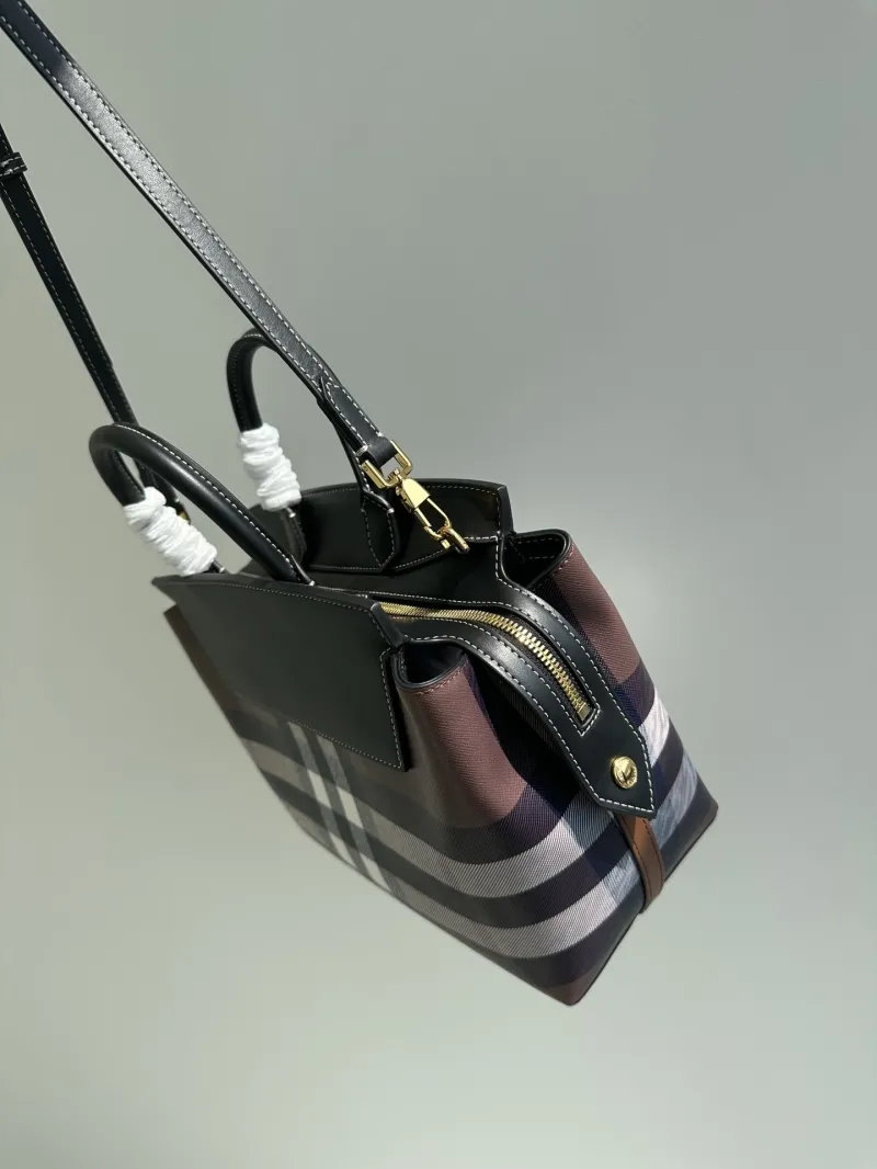 Alternative view of Burberry Brown Check Top Handle Shoulder Bag