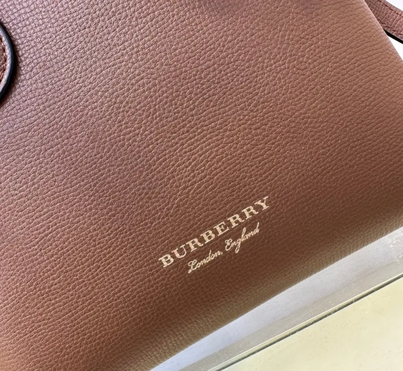 Burberry Brown Small Top Handle Crossbody Bag - Image 4