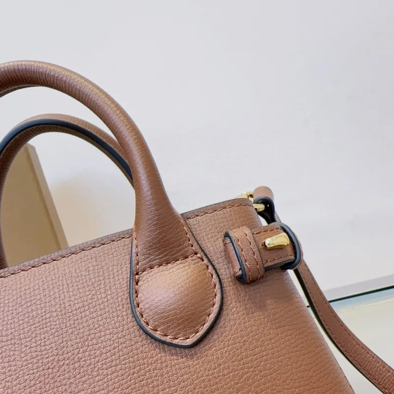 Burberry Brown Small Top Handle Crossbody Bag - Image 5