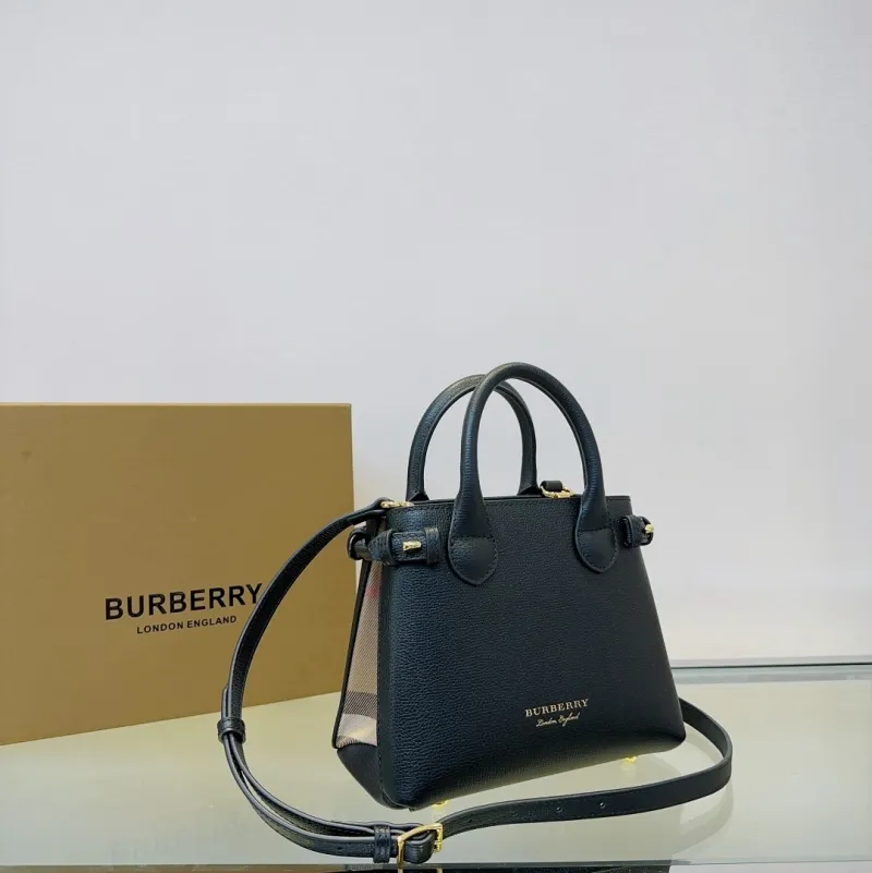 Burberry Black Small Top Handle Crossbody Bag - Image 3