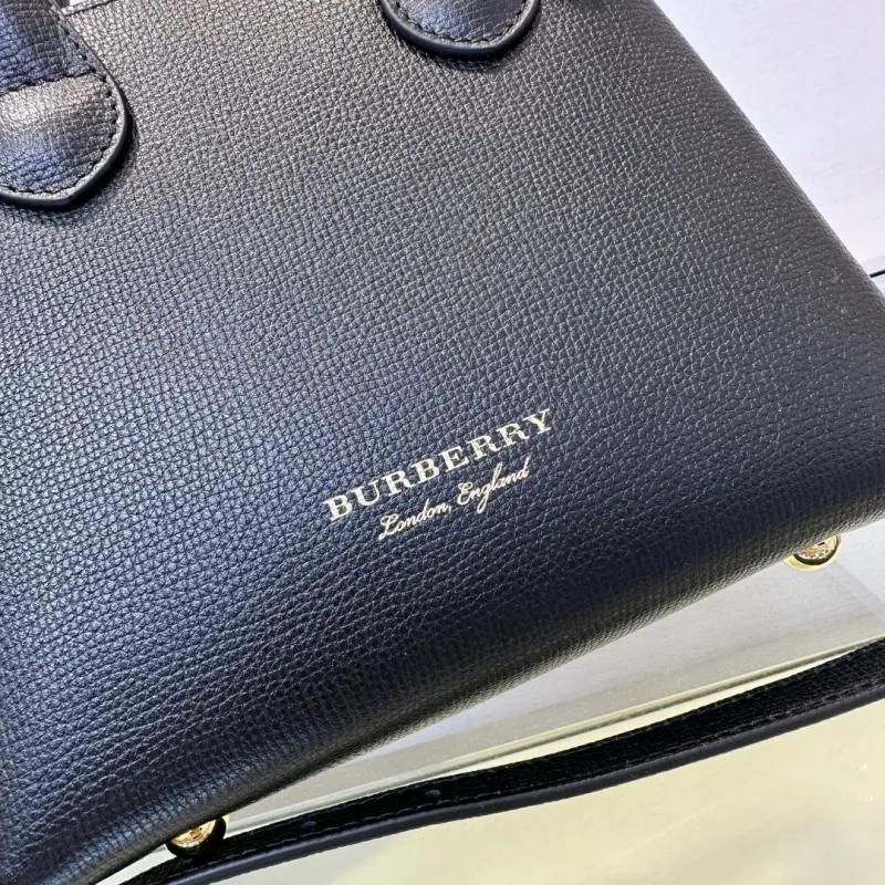 Burberry Black Small Top Handle Crossbody Bag - Image 4