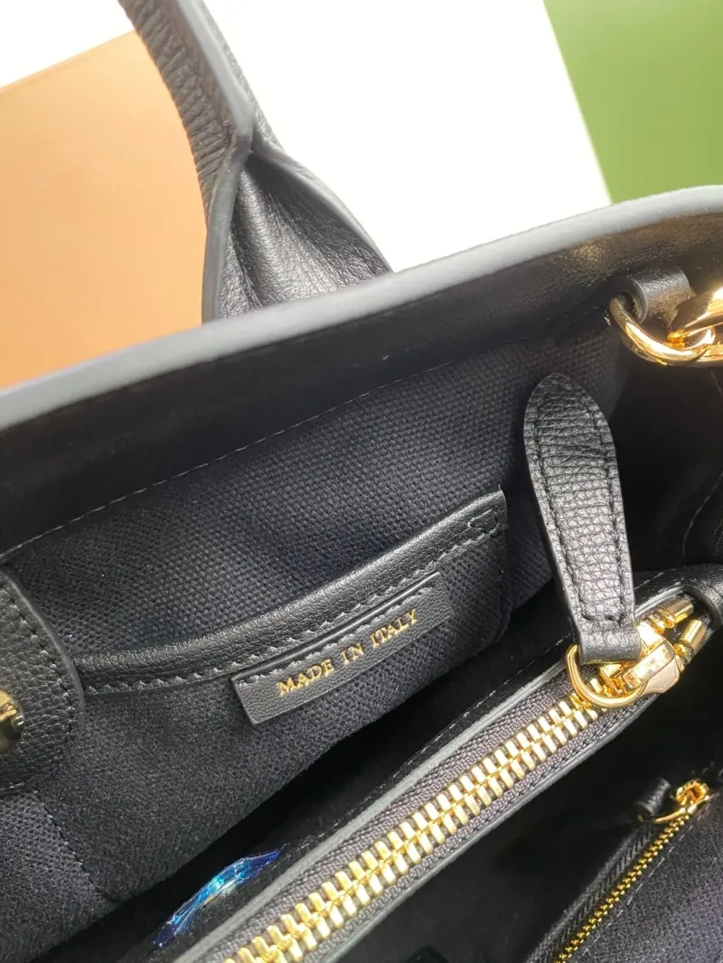 Burberry Black Leather Top Handle Shoulder Bag - Image 9