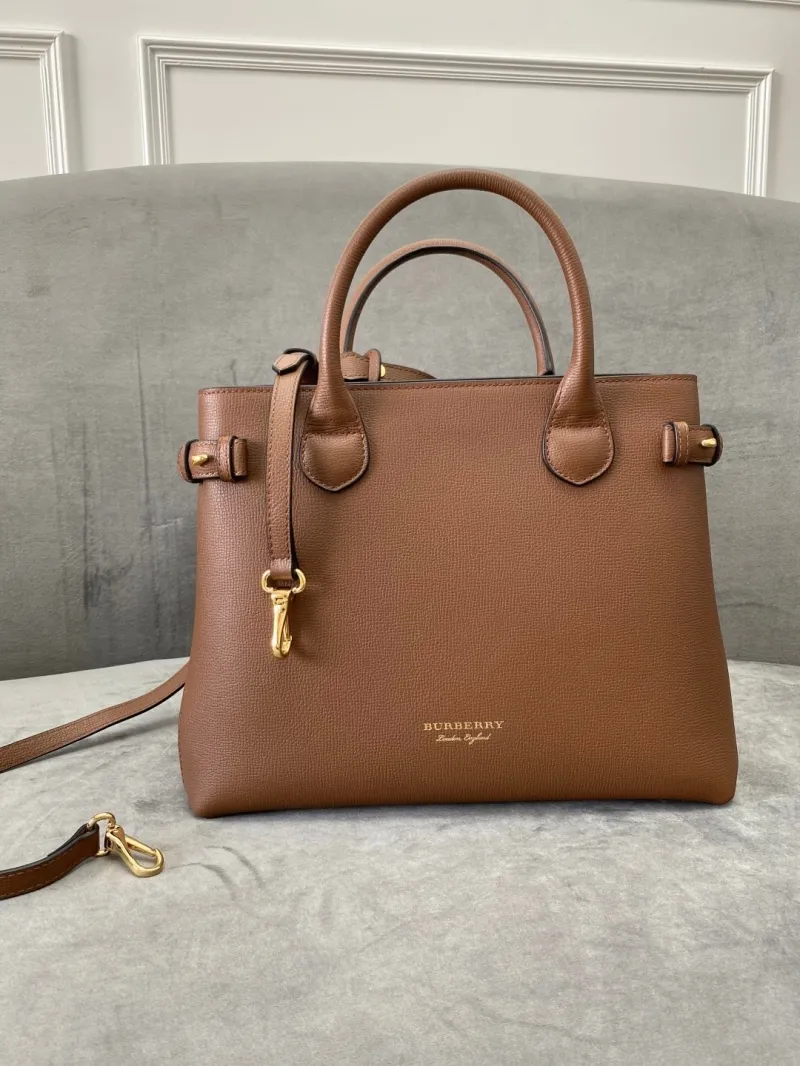 Burberry Brown Top Handle Bag 80