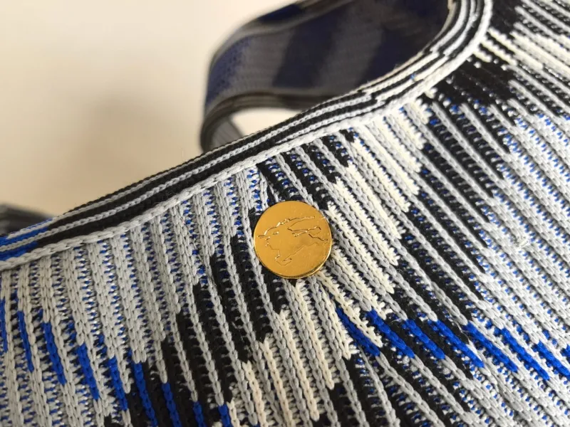 Burberry Blue Check Hobo Bag 81 - Image 4