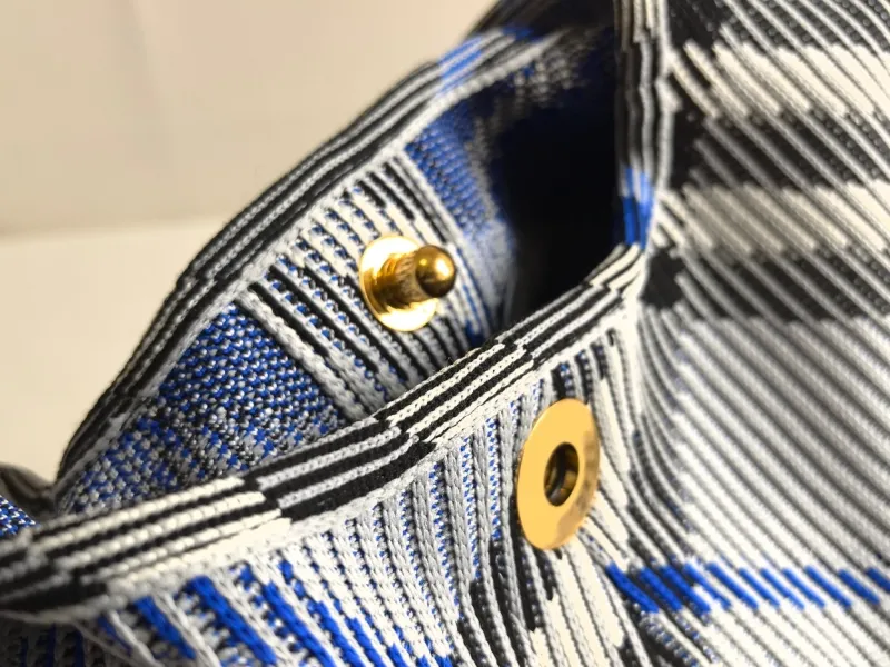 Burberry Blue Check Hobo Bag 81 - Image 5