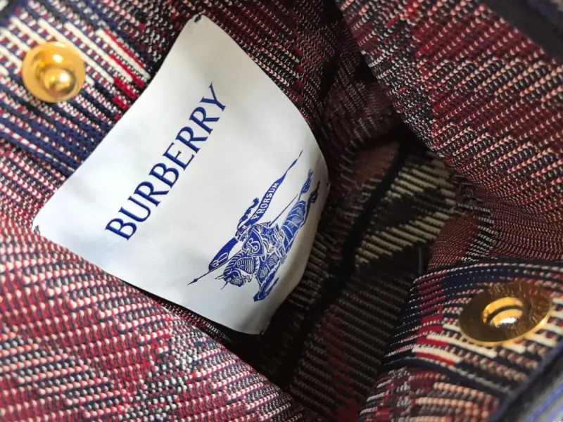 Burberry Navy Check Shoulder Bag 82 - Image 7