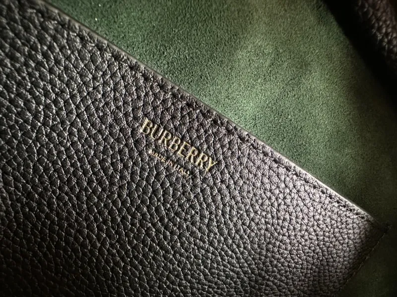 Burberry Black Leather Top Handle Bag - Image 6