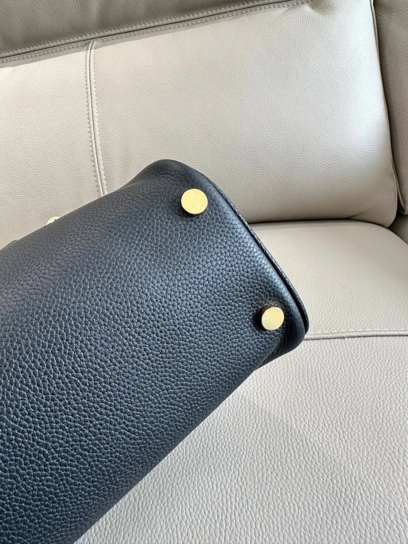 Burberry Black Leather Top Handle Bag - Image 8