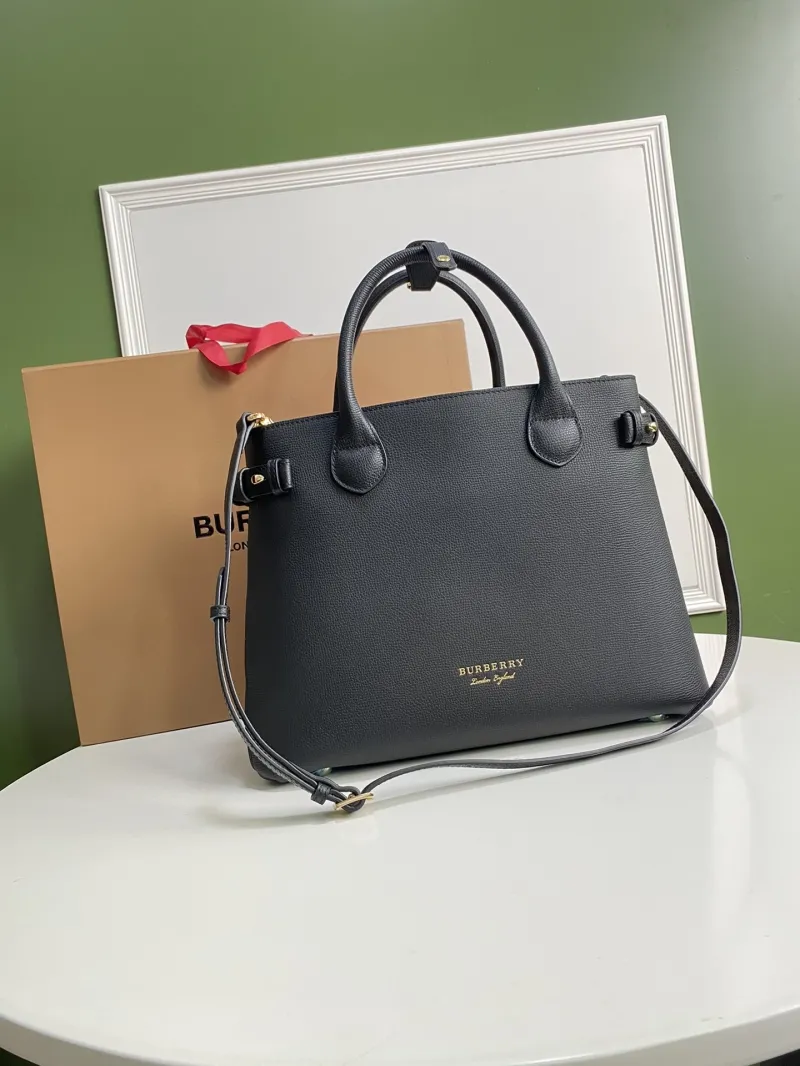 Burberry Black Top Handle Bag 85
