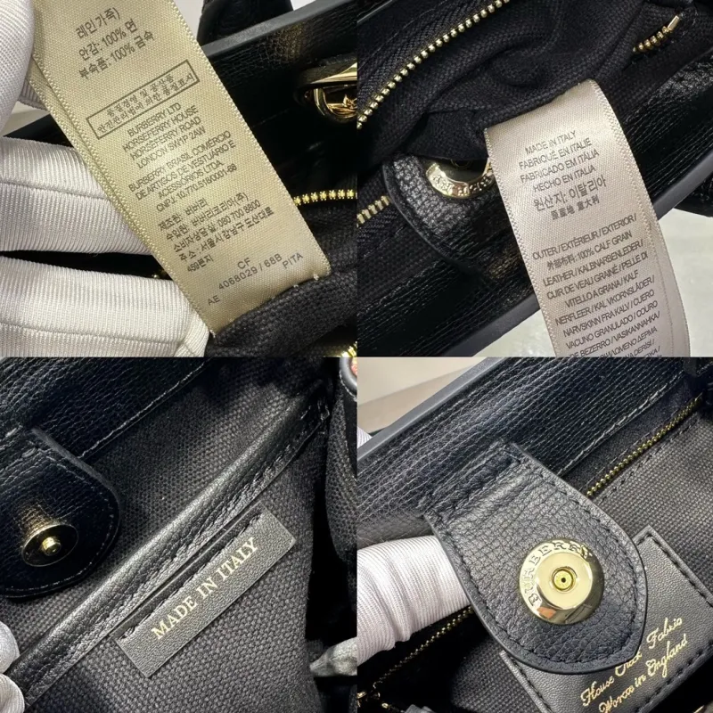 Burberry Black Mini Top Handle Crossbody Bag - Image 9