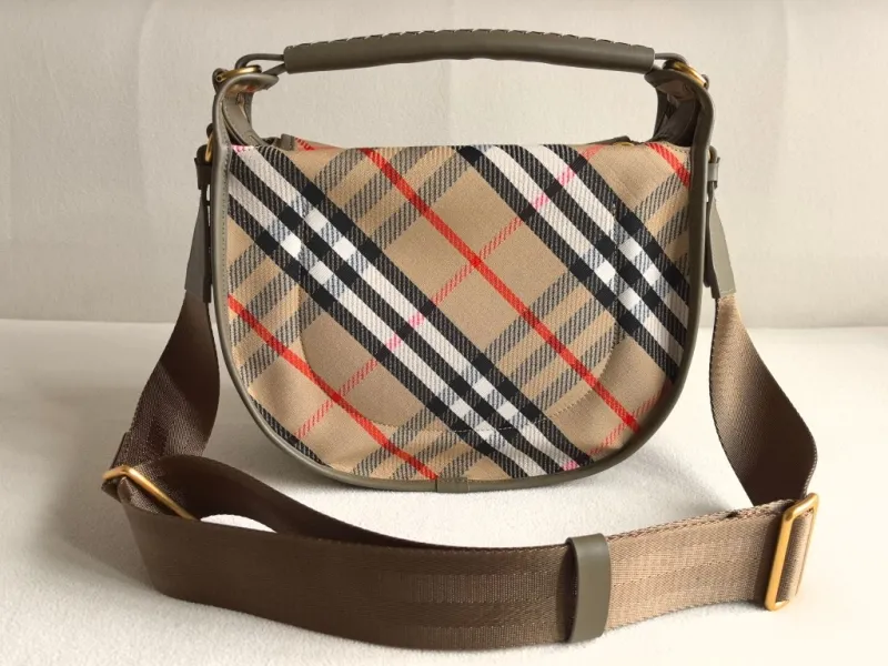Alternative view of Burberry Classic Check Saddle Crossbody Bag