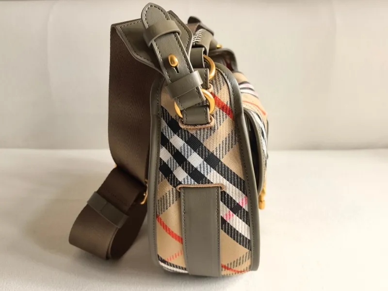Burberry Classic Check Saddle Crossbody Bag - Image 4