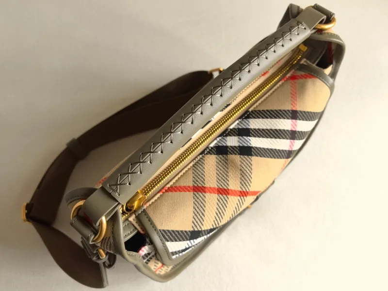 Burberry Classic Check Saddle Crossbody Bag - Image 5