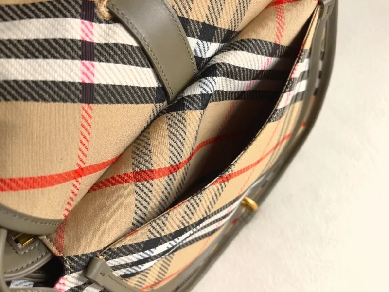 Burberry Classic Check Saddle Crossbody Bag - Image 6