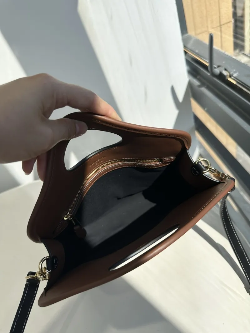 Burberry Brown Check Top Handle Crossbody Bag - Image 8