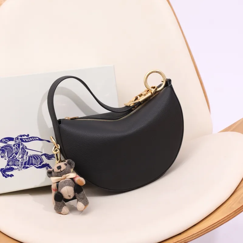 Alternative view of Burberry Black Leather Hobo Shoulder Bag