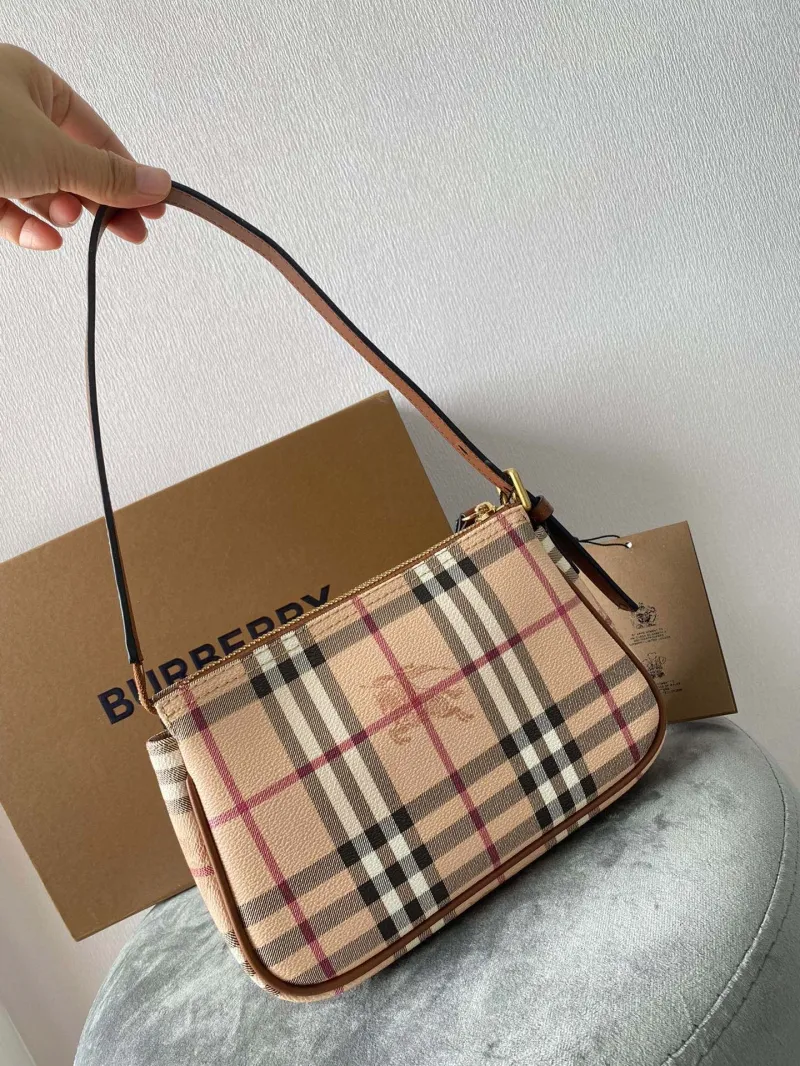 Alternative view of Burberry Haymarket Check Top Handle Bag 124