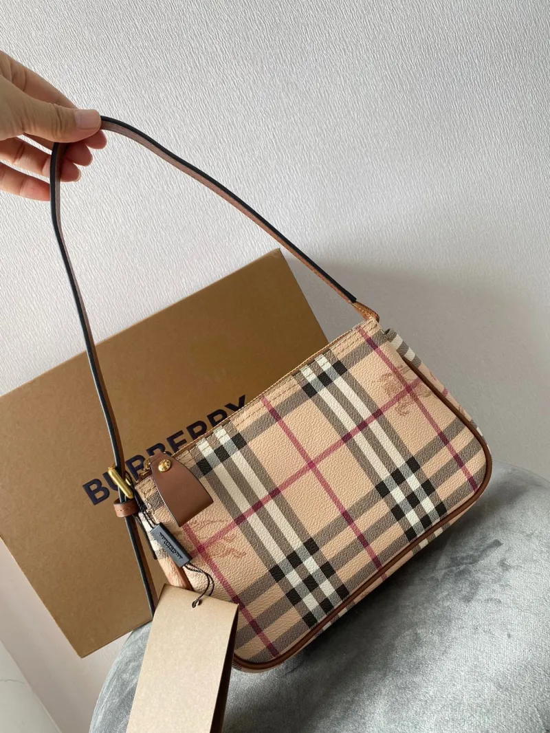 Burberry Haymarket Check Top Handle Bag 124 - Image 3