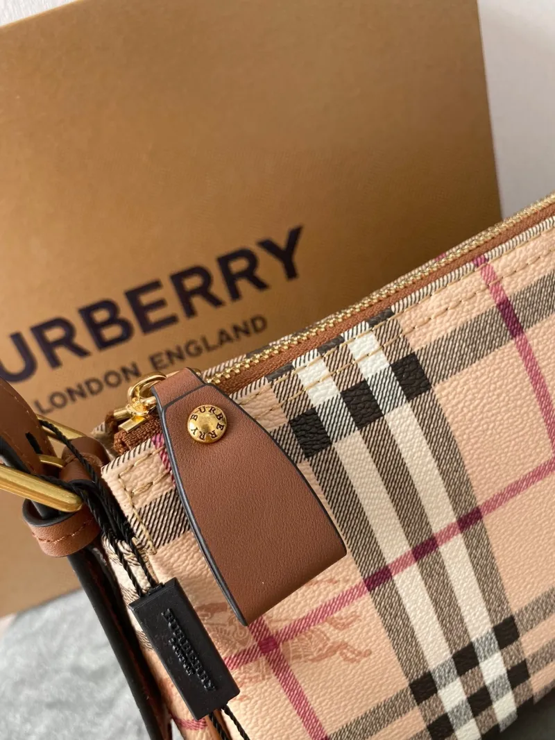 Burberry Haymarket Check Top Handle Bag 124 - Image 4