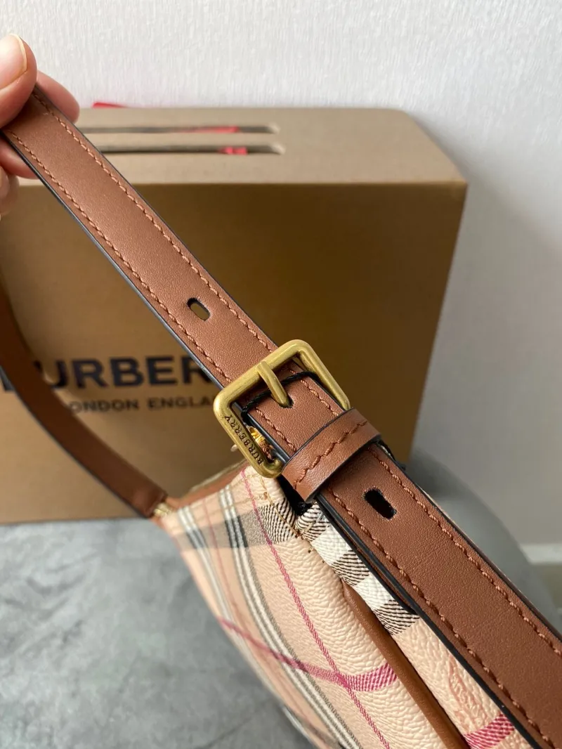 Burberry Haymarket Check Top Handle Bag 124 - Image 5