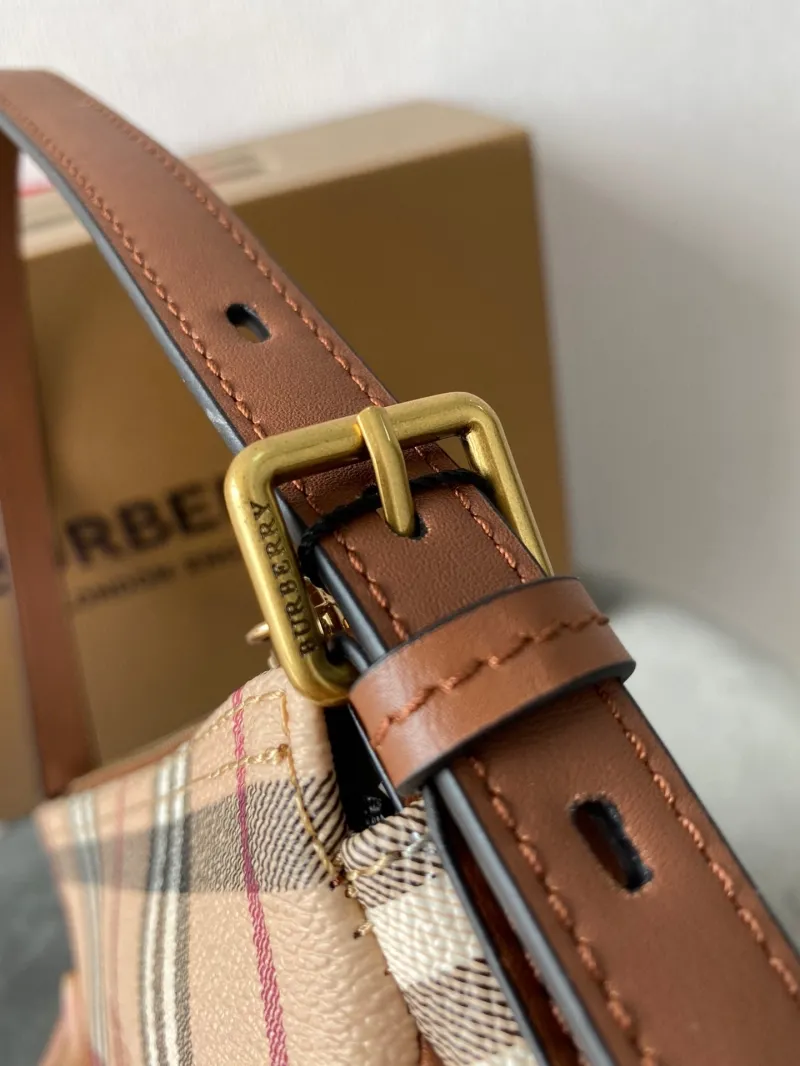 Burberry Haymarket Check Top Handle Bag 124 - Image 7