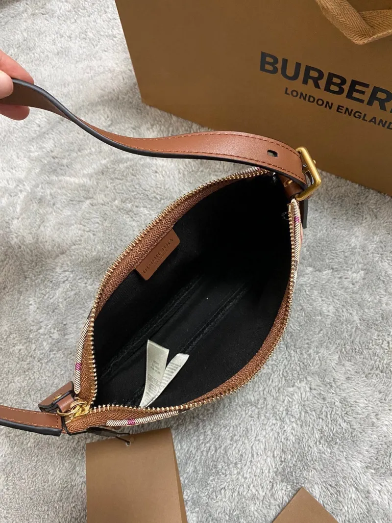 Burberry Haymarket Check Top Handle Bag 124 - Image 8