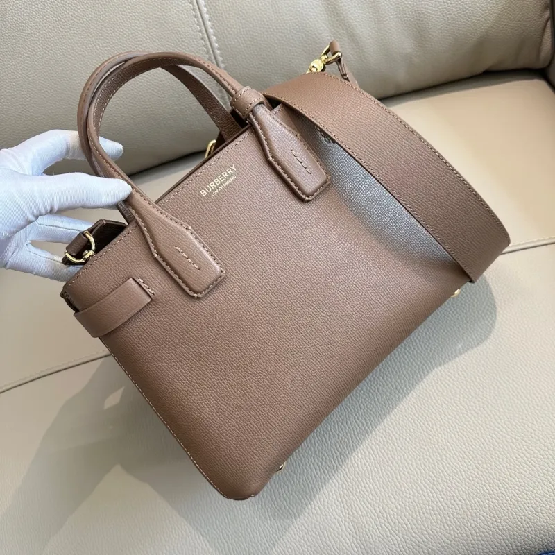 Burberry Taupe Top Handle Crossbody Bag - Image 4