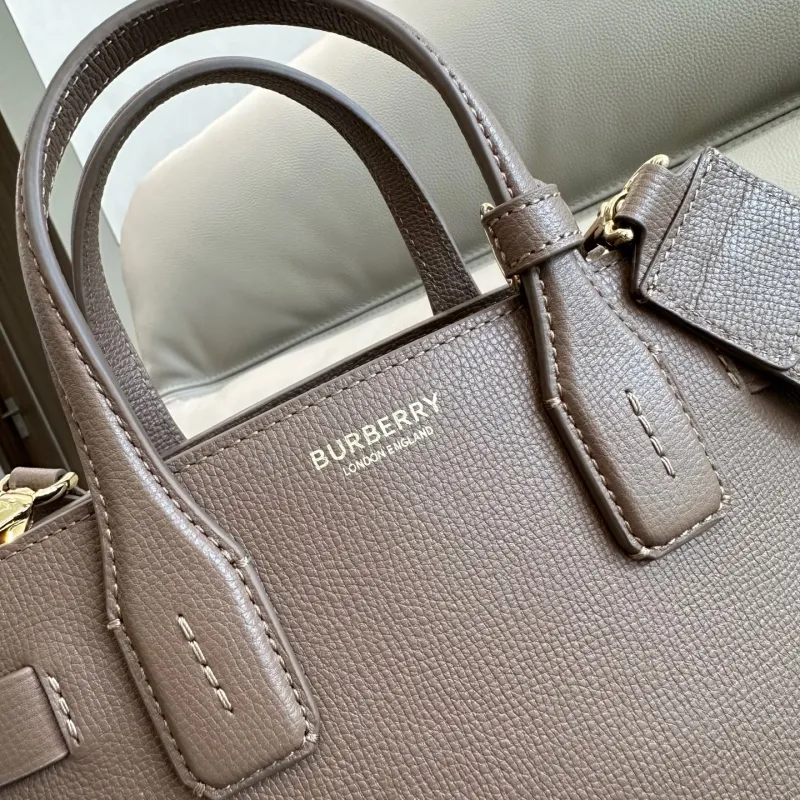 Burberry Taupe Top Handle Crossbody Bag - Image 5