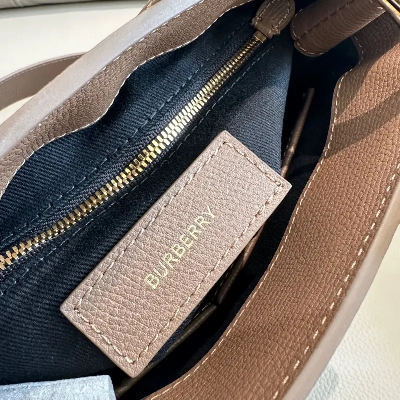 Burberry Taupe Top Handle Crossbody Bag - Image 8