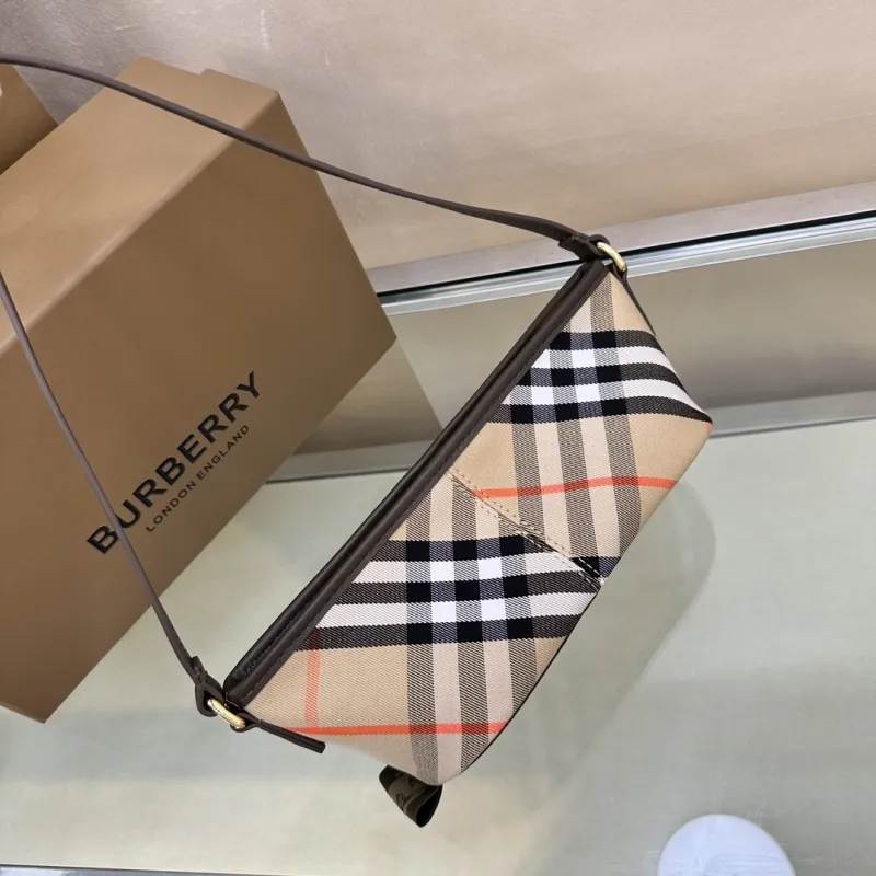 Burberry Classic Check Underarm Shoulder Bag - Image 3