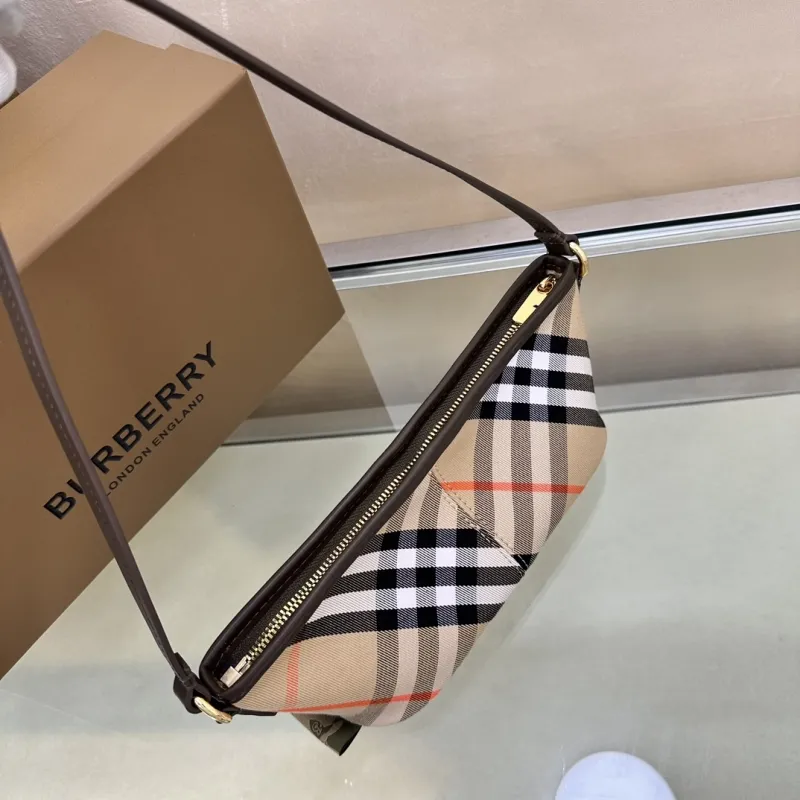 Burberry Classic Check Underarm Shoulder Bag - Image 4