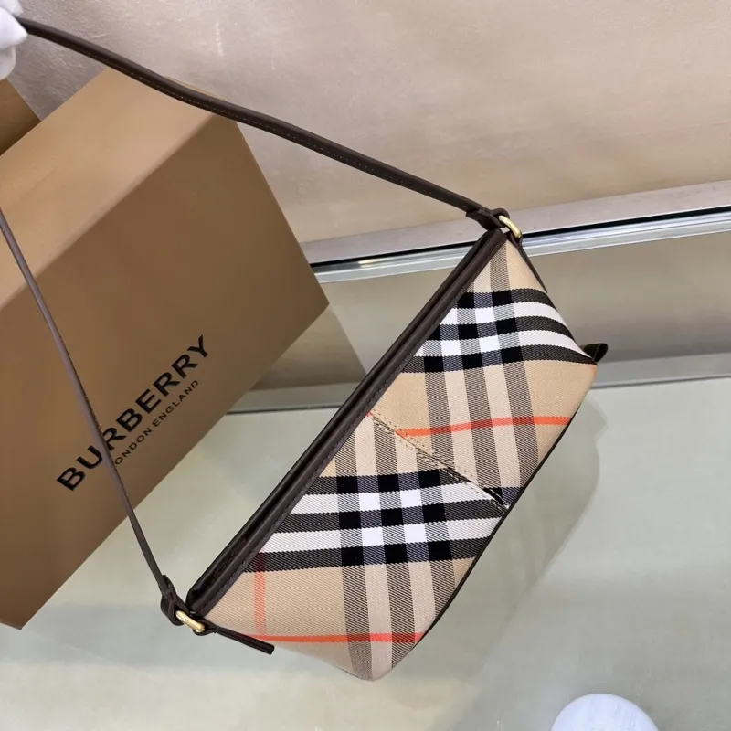 Burberry Classic Check Underarm Shoulder Bag - Image 5