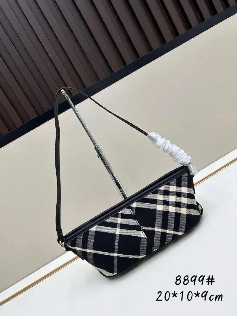 Burberry Black Check Underarm Bag 8899