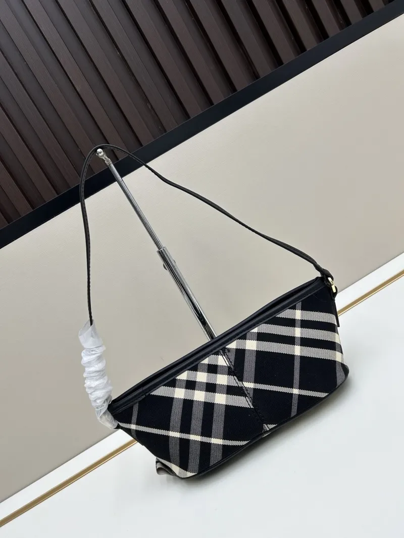 Alternative view of Burberry Black Check Underarm Bag 8899