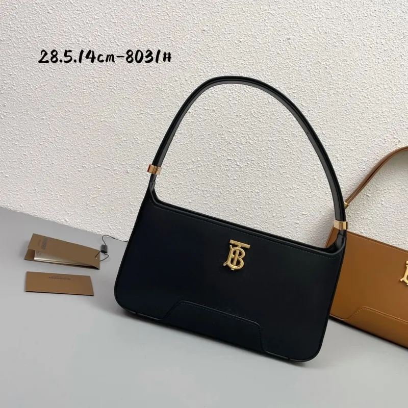 Burberry Black Leather Underarm Bag 8031