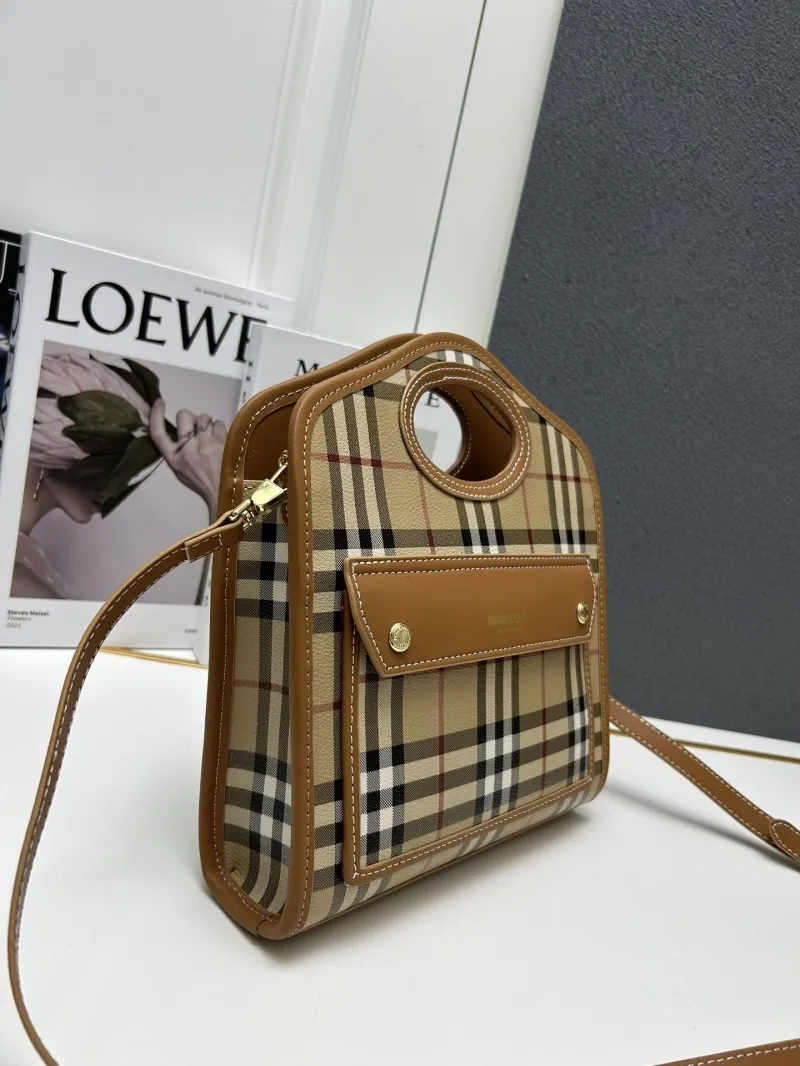 Burberry Vintage Check Crossbody Handbag 8320 - Image 3