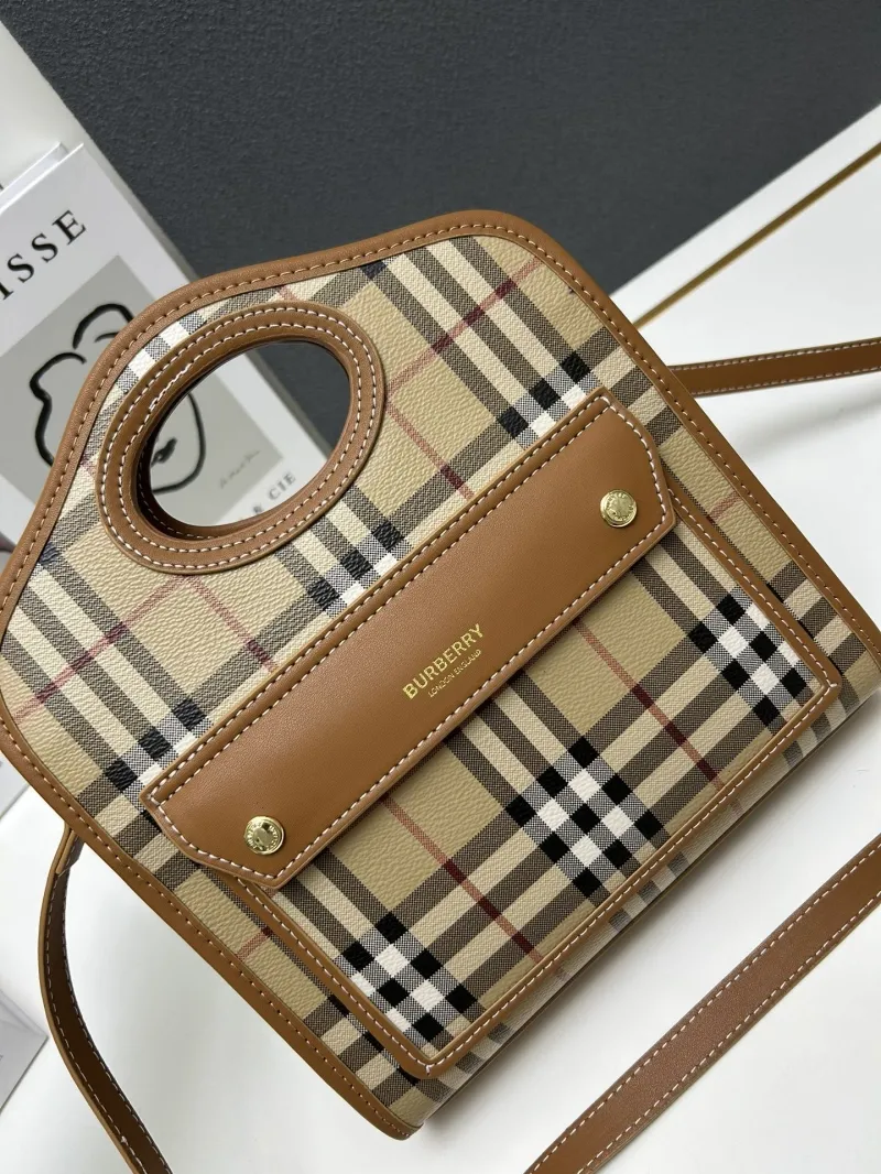 Burberry Vintage Check Crossbody Handbag 8320 - Image 4