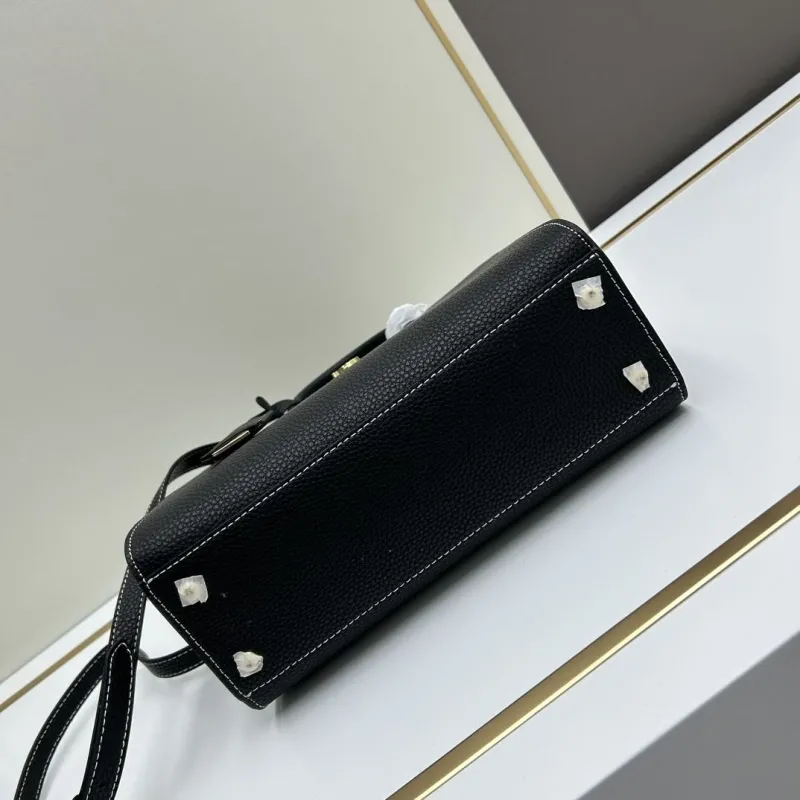 Burberry Black Leather Top Handle Crossbody Bag 151 - Image 5