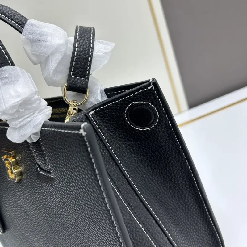 Burberry Black Leather Top Handle Crossbody Bag 151 - Image 6